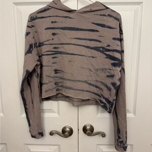 Zella Beige and Gray Textured Top